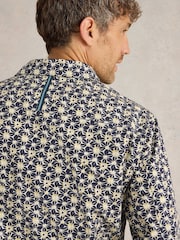 White Stuff Blue Fuji Flower Printed Shirt - Image 4 of 6