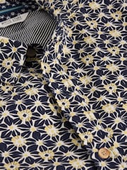 White Stuff Blue Fuji Flower Printed Shirt - Image 6 of 6