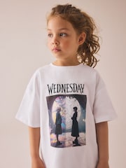 White Wednesday License Graphic 100% Cotton T-Shirt (8-16yrs) - Image 1 of 2