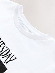 White Wednesday License Graphic 100% Cotton T-Shirt (8-16yrs) - Image 6 of 6