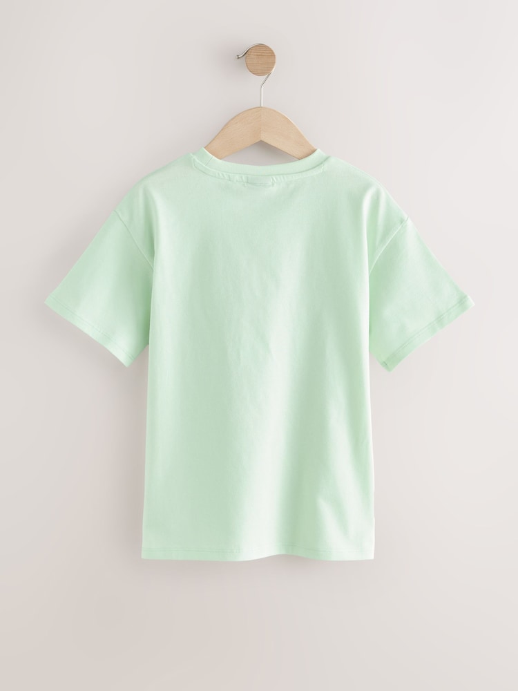 Zielony - Oversized Oasis Band T-Shirt (3-16yrs) - Image 6 of 8