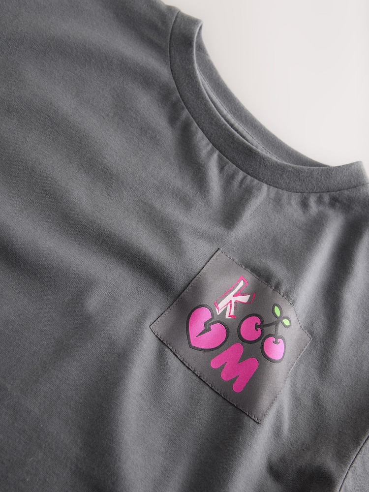 Charcoal Grey Graphic T-Shirt (3-16yrs) - Image 4 of 4 Charcoal Grey Graphic T-Shirt (3-16yrs) - Image 4 of 4