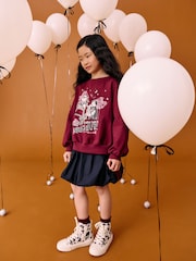 Burgundy The Nightmare Before Christmas Long Sleeve Sweatshirt (3-16yrs) - Image 2 of 6
