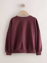 Burgundy The Nightmare Before Christmas Long Sleeve Sweatshirt (3-16yrs) - Image 4 of 6