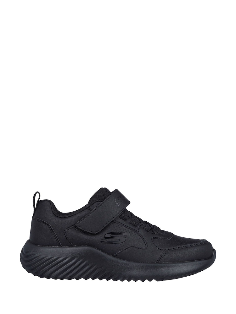 Skechers Black Bounder Power Study School Trainers - Image 1 of 2