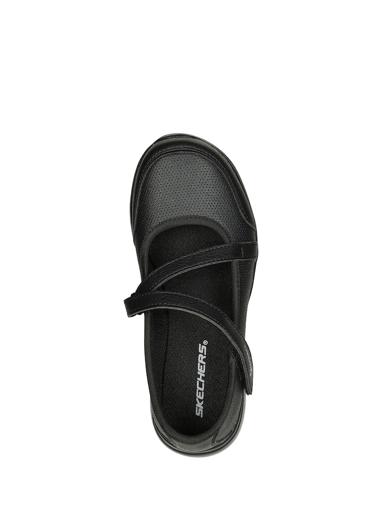 Buy Skechers Black Microstrides School Bus Kicks Trainers from