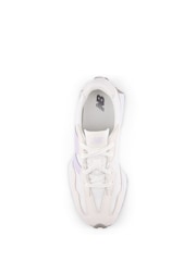 New Balance Purple on White Girls 327 Trainers - Image 2 of 5