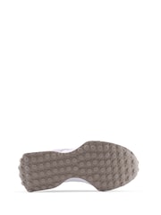 New Balance Purple on White Girls 327 Trainers - Image 4 of 5
