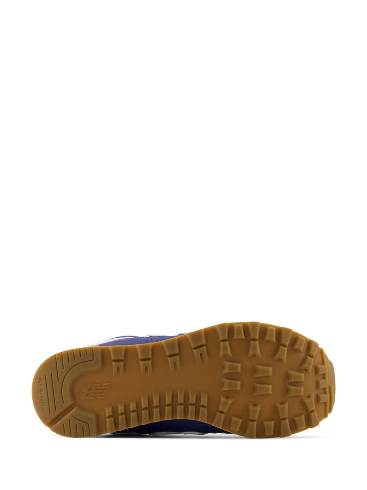 New Balance Blue Girls 574 Trainers - Image 8 of 8