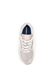 New Balance Grey/Pink/White Girls 574 Trainers - Image 2 of 7