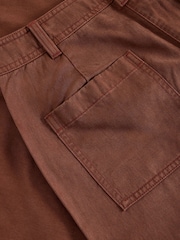 White Stuff Brown Romy Wide Leg Cropped Trousers - Image 6 of 6