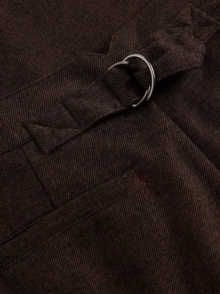 White Stuff Brown Sasha Tweedy Wide Leg Trousers - Image 6 of 6