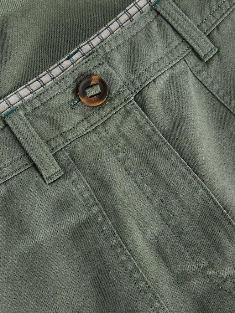 White Stuff Green Romy Wide Leg Cropped Trousers - Image 6 of 6