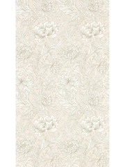 Morris & Co Cochineal Pink Chrysanthemum Toile Simply Morris Wallpaper Sample - Image 1 of 1