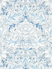 Morris & Co Woad Simply Severn Simply Morris Wallpaper Sample - Image 1 of 1