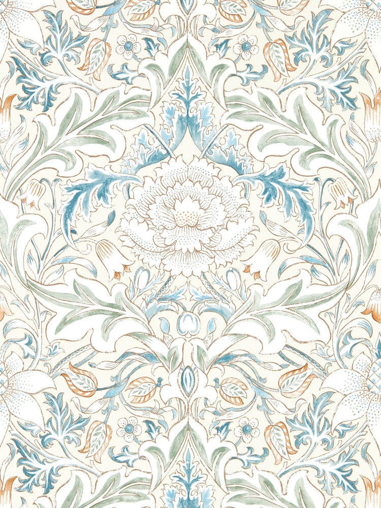 Morris & Co Bayleaf Annatto Simply Severn Simply Morris Wallpaper Sample - Image 1 of 1