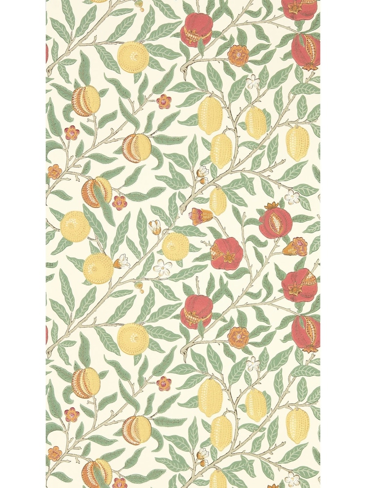 Morris & Co Bayleaf Russet Fruit Simply Morris Wallpaper Sample - Image 1 of 1