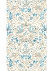Morris & Co SlateVellum Simply Strawberry Thief Simply Morris Wallpaper Sample - Image 1 of 1