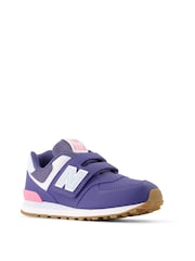 New Balance Blue Girls 574 Trainers - Image 5 of 8