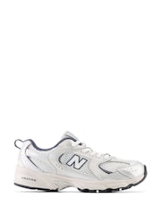 New Balance White/Blue Girls 530 Trainers - Image 1 of 5