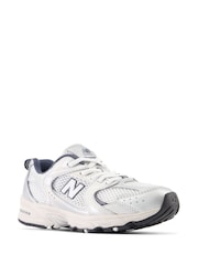 New Balance White/Blue Girls 530 Trainers - Image 3 of 5