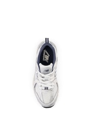 New Balance White/Blue Girls 530 Trainers - Image 4 of 5
