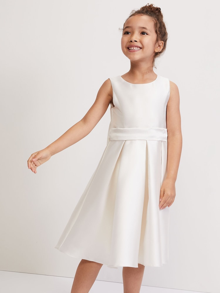 Phase Eight White Melody Ivory Satin Dress - Image 1 of 7