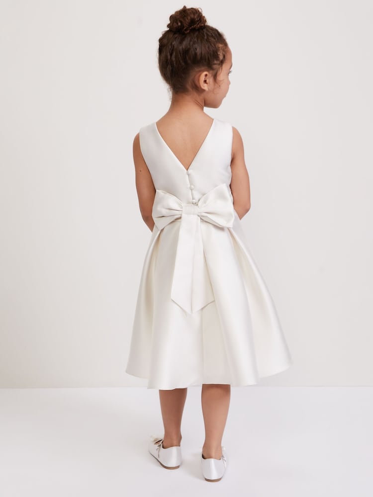 Phase Eight White Melody Ivory Satin Dress - Image 2 of 7