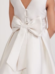 Phase Eight White Melody Ivory Satin Dress - Image 6 of 7