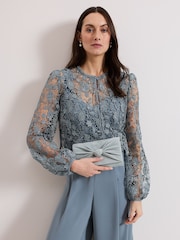 Verde - Phase Eight Knot Front Clutch Bag - Imagen 1 de 8