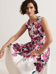 Phase Eight Natural Celeste Floral Print Top - Image 3 of 8