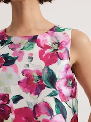 Phase Eight Natural Celeste Floral Print Top - Image 4 of 8