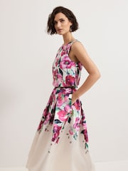 Phase Eight Natural Celeste Floral Print Top - Image 5 of 8