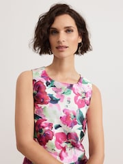 Phase Eight Natural Celeste Floral Print Top - Image 7 of 8