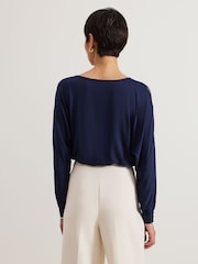 Phase Eight Blue Alora Abstract Print Top - Image 2 of 5