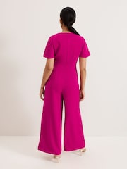 Phase Eight Pink Petite Julissa Wide Leg Jumpsuit - Image 2 of 6