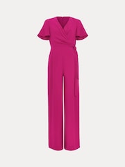 Phase Eight Pink Petite Julissa Wide Leg Jumpsuit - Image 6 of 6