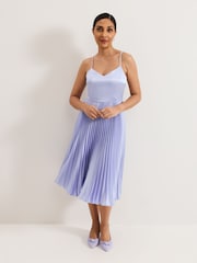 Phase Eight Blue Petite Dana Lace Double Layer Dress - Image 7 of 7