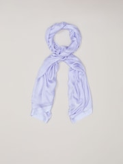 Phase Eight Blue Satin Trim Scarf - Image 1 of 4