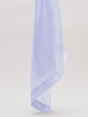 Phase Eight Blue Satin Trim Scarf - Image 2 of 4