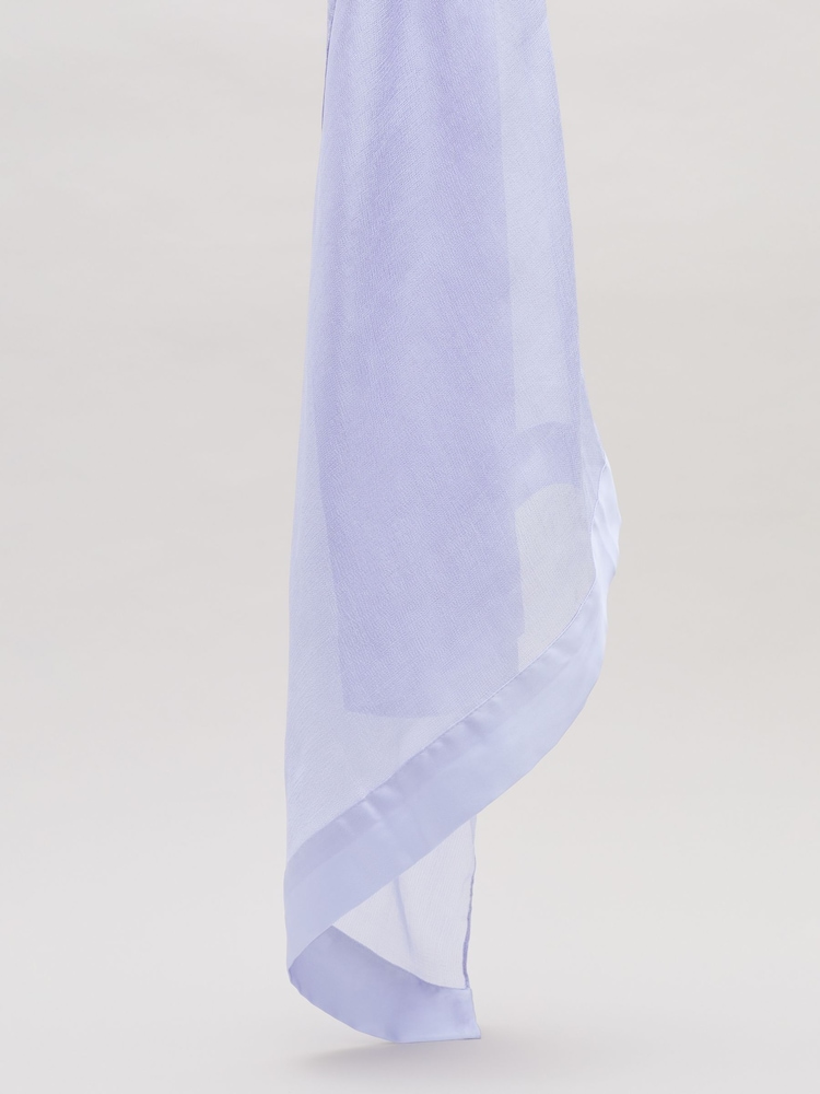 Phase Eight Blue Satin Trim Scarf - Image 2 of 4