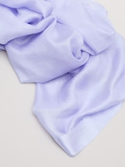 Phase Eight Blue Satin Trim Scarf - Image 3 of 4
