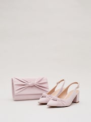 Rosa - Phase Eight Knot Front Block Heel Slingback Shoes - Imagen 5 de 7