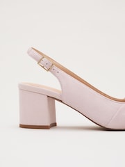 Rosa - Phase Eight Knot Front Block Heel Slingback Shoes - Imagen 6 de 7