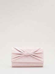 Phase Eight Pink Knot Front Clutch Bag - Image 1 of 7