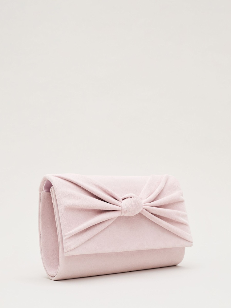 Phase Eight Pink Knot Front Clutch Bag - Image 2 of 7