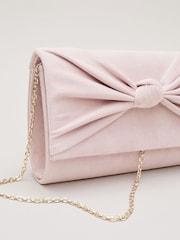 Phase Eight Pink Knot Front Clutch Bag - Image 3 of 7