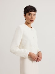 Phase Eight White Ripley Boucle Jacket - Image 1 of 6