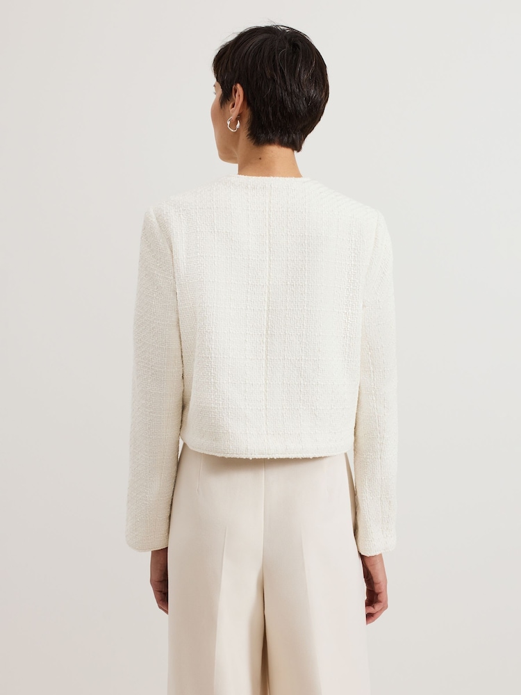 Phase Eight White Ripley Boucle Jacket - Image 2 of 6