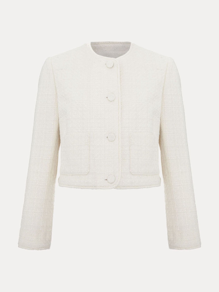 Phase Eight White Ripley Boucle Jacket - Image 6 of 6